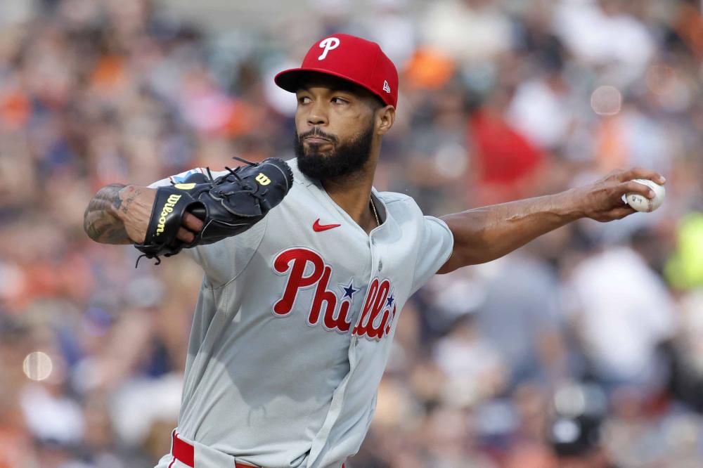 Cristopher S&aacute;nchez, abridor de los Philadelphia Phillies, durante una de sus presentaciones en las Grandes Ligas.